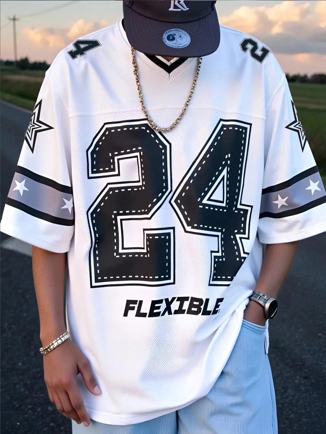 2025 Sommer Neues Herren-T-Shirt Lässiges Sportliches Atmungsaktives und Leichtes V-Ausschnitt Herren-T-Shirt