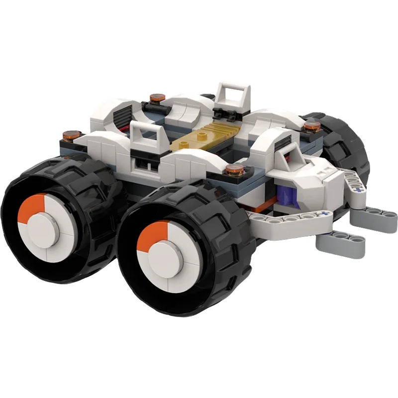 285pcs MOC City Space Command Rover Module Trailer Building Blocks Creative Pack Assembly Series Edition Toy Gift For Builders