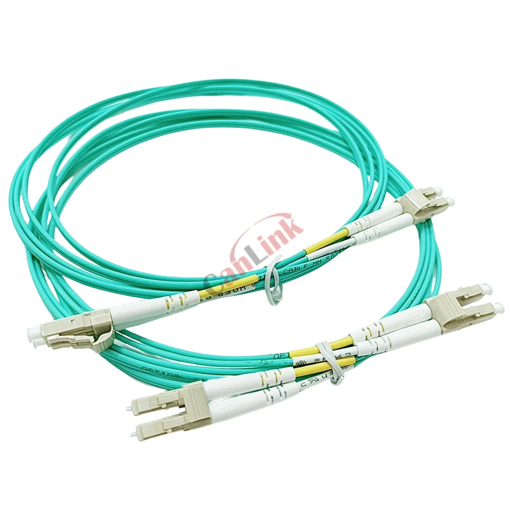 10pcs/lot OM3 LC UPC-LC UPC Duplex Multimode 3.0mm Optical Fiber Optic Patch Cord Optical Patch Cable 1/2/3/5/10m