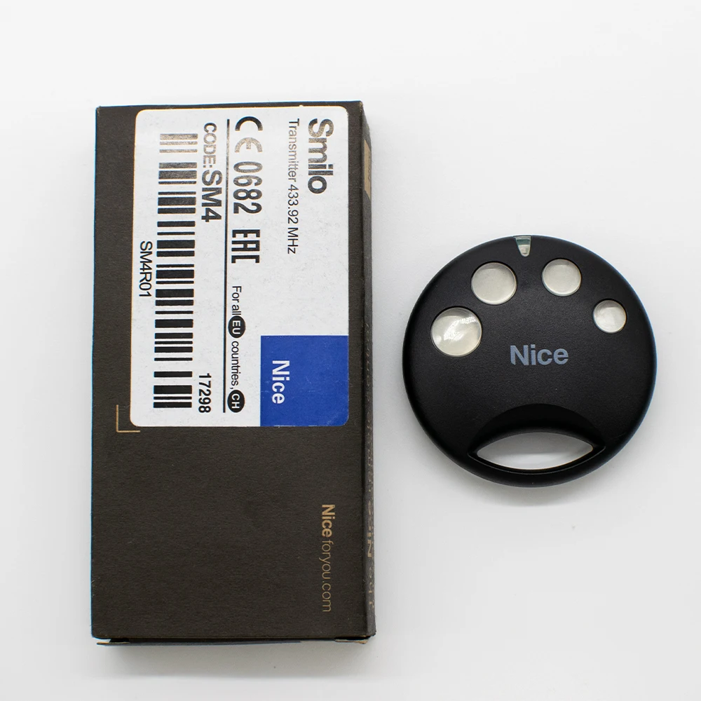 NICE SMILO SM2 SM4 باب المرآب التحكم عن بعد 433.92MHz المتداول رمز بوابة التحكم فتاحة الأوامر