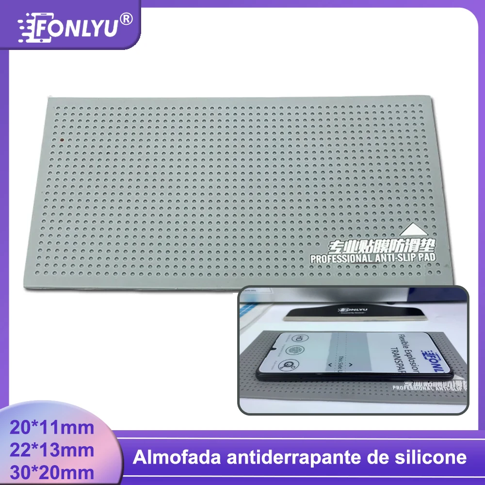 Fonlyu silicone antiderrapante almofada celular folha de hidrogel filme ferramentas de laminação adesivo traseiro ferramenta de reparo de celular