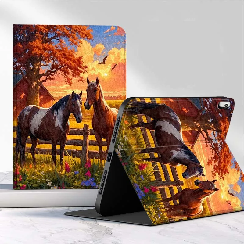 

Cute Horse For Huawei MediaPad MatePad Pro Air 12 X T5 T10S M6 M5 C5e SE 11 11.5 10.4 Inch Tablet Case
