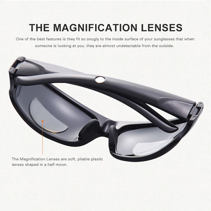 Liquid Silicone Bifocal Reading Glasses Lens 2 Pcs Stick-on Presbyopic Lenses Magnification Reusable Bifocal Ultralight Lenses