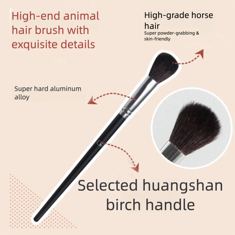5-piece Eyeshadow Brush Set, Horsehair And Wool Brush, Soft And Skin-friendly Animal Hair Professional Eyeshadow Brush