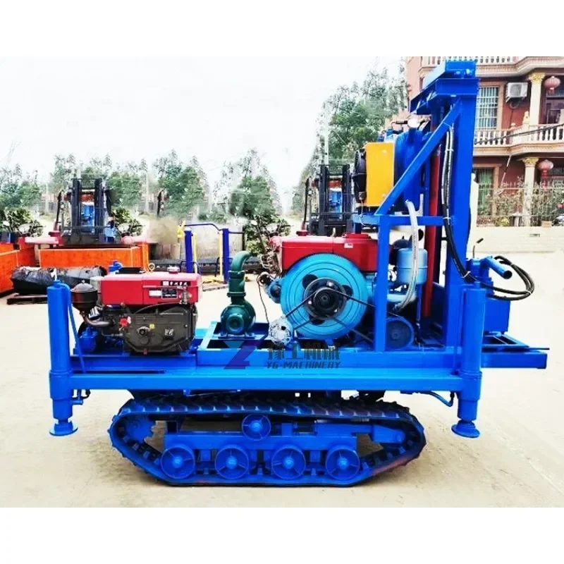 100m Hydraulic Borehole Drilling Machine Geotechnical Investigation Drill Rig Small Portable Water Well Drilling Rig