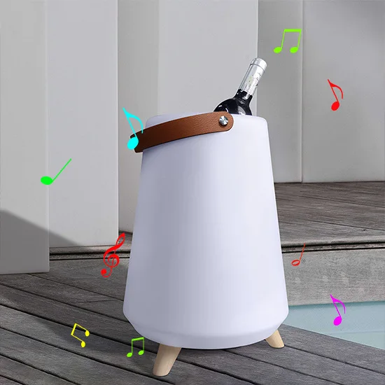 LED-lichtgevende 16-kleuren draagbare Bluetooth-luidspreker ijsemmer creatieve bar buiten