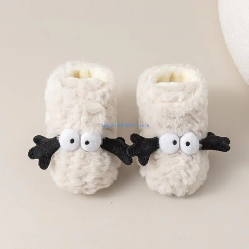 أحذية شتوية K9FF أحذية صوفية جميلة للجنسين للرضع تضمن الراحة والأناقة #5