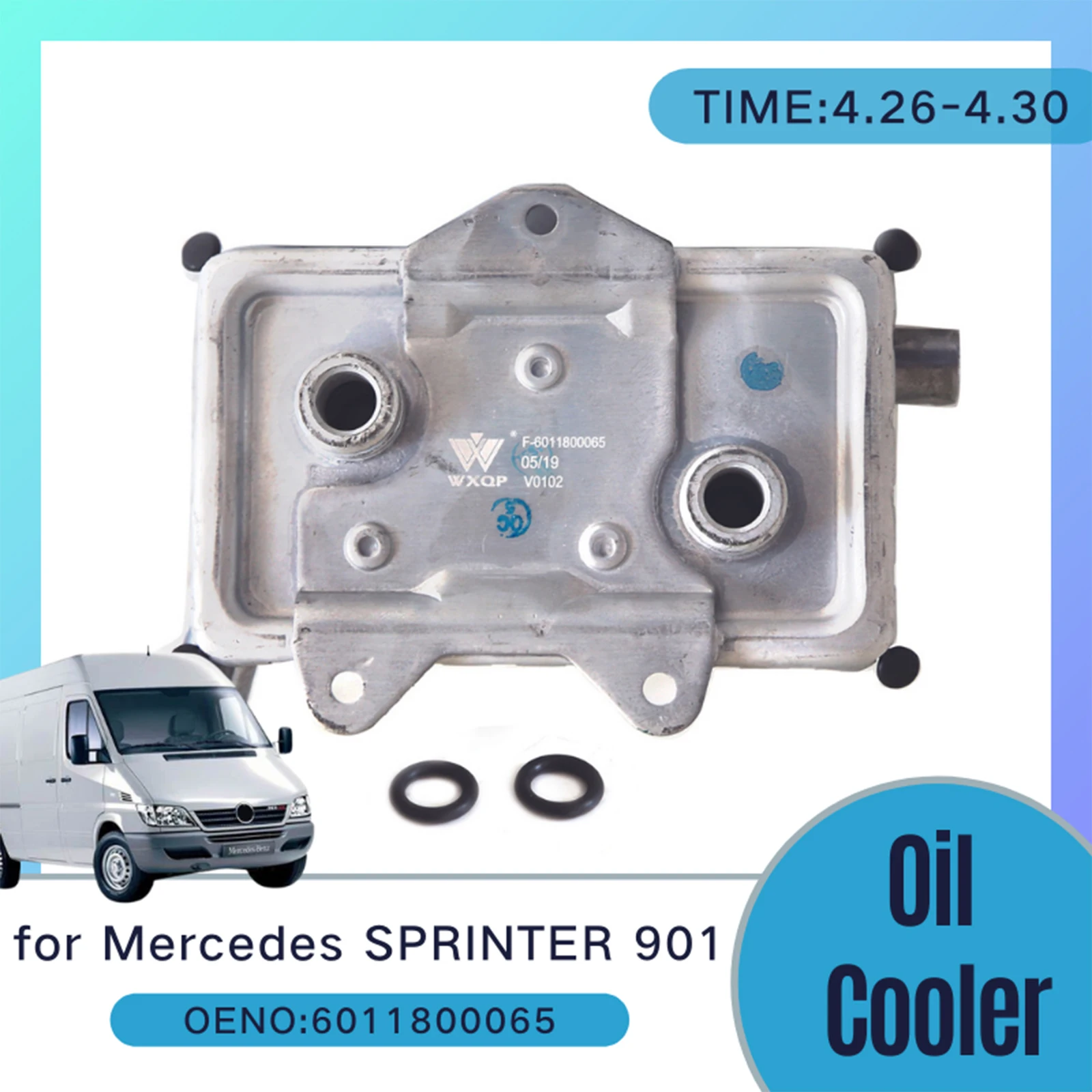 OE 6011800065 A6011800065 Engine Oil Cooler Radiator Compatible With Mercedes SPRINTER/VITO/V-CLASS & SSANGYONG REXTON 1995-2006