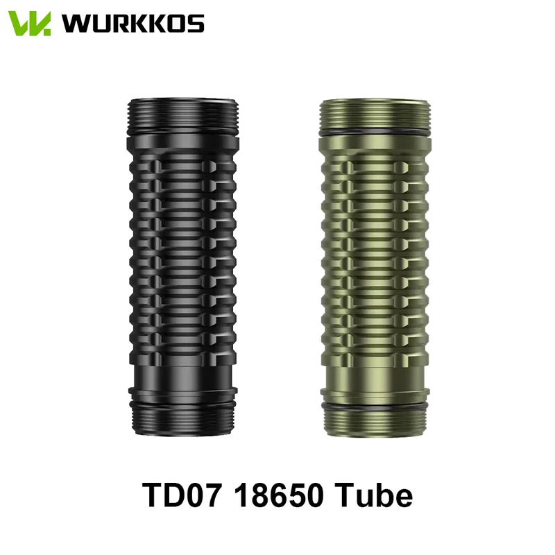 

Wurkkos Brand 18650 Black/Olive Tube Aluminum Alloy for TD07 Tactical Flashlight (not Including TD07 Torch)