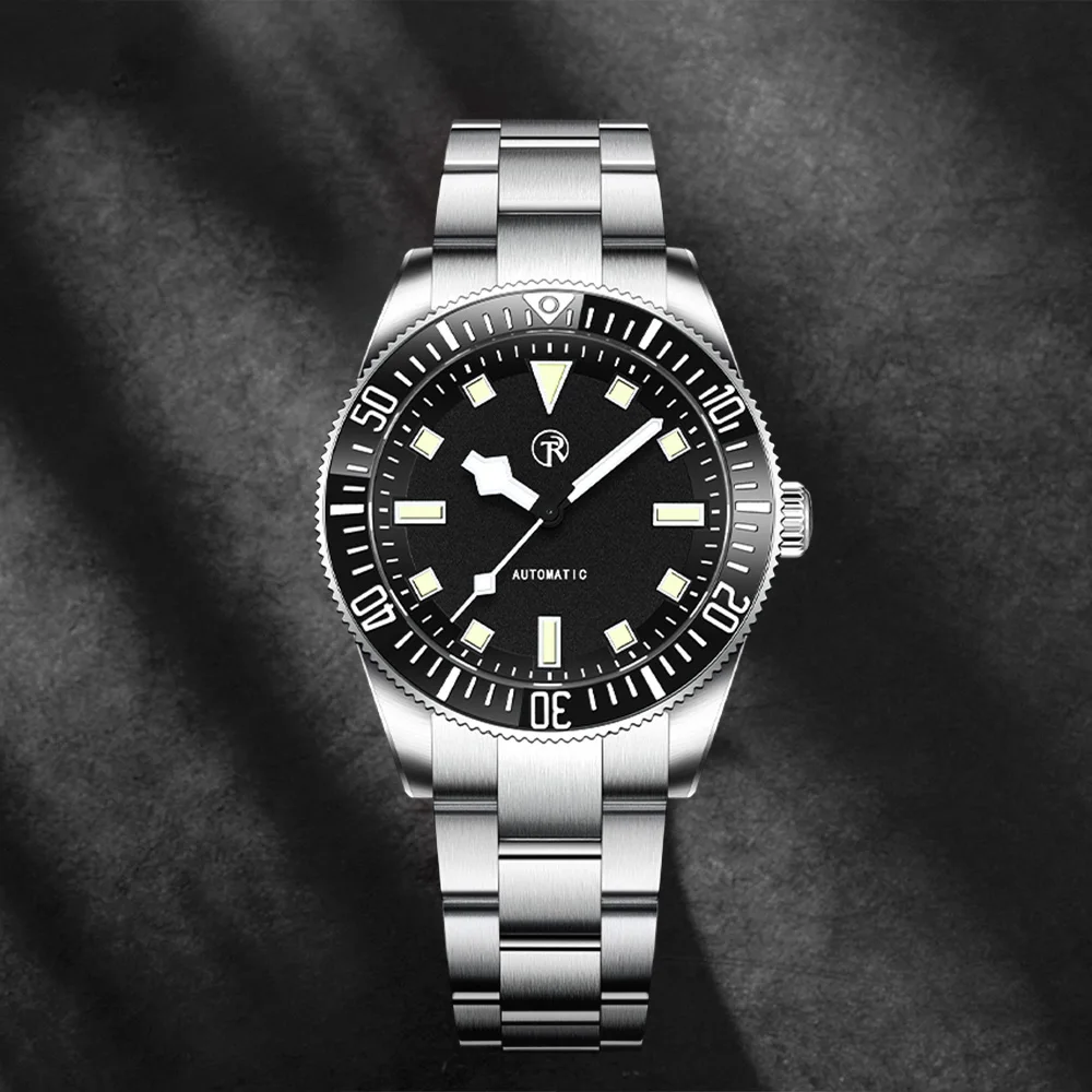 2025 ساعة رولستيمي للرجال ساعات أوتوماتيكية للرجال NH35 ساعة ميكانيكية إطار مضيء 100 متر مقاومة للماء من الفولاذ المقاوم للصدأ