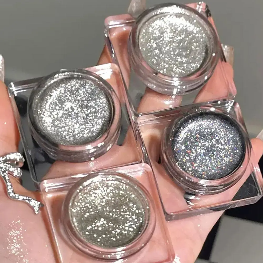 Super Glitter Diamant Monochrome Oogschaduwgel Liggende Pigmenten Parel Verhelderende Markeerstift Oogschaduw Zijderups Cosmetica U0w7