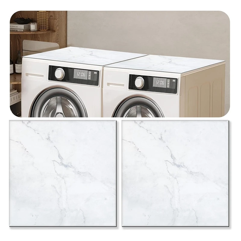 

2PCS 23.2 X 23.2Inch Washer And Dryer Covers For The Top, Anti-Slip Washer Dryer Top Protector Mat Quick Drying