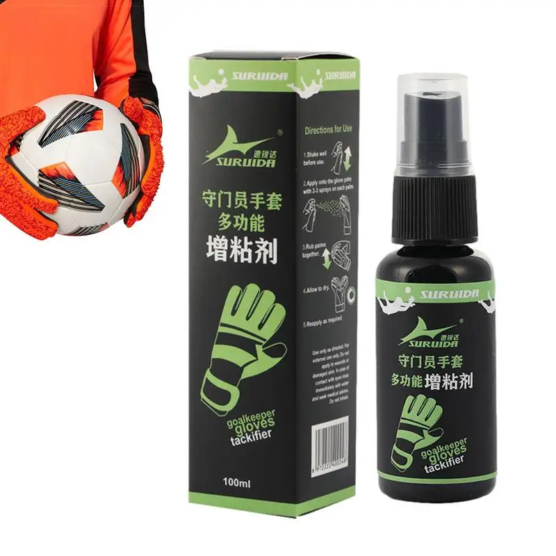 

Soccer Mittens Grip Spray Natural Goalkeeper Mitten Grip Spray Portable Cleaning Spray Football Mittens Clothes Cleaner