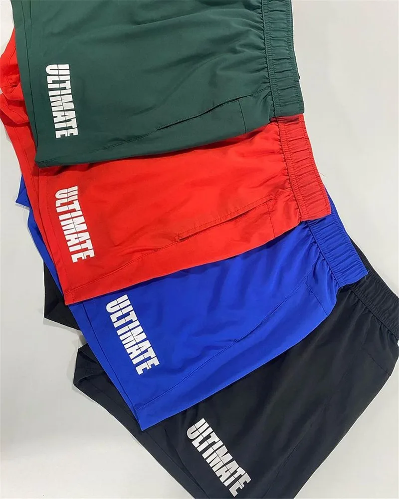

Sports and fitness shorts for men, quick drying, breathable, elastic training, plus size three quarter pants