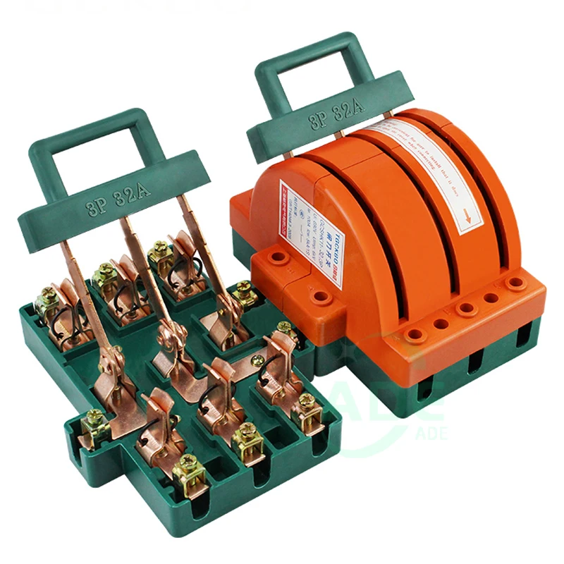 Imagem -03 - Faca Interruptor 225a Dois-fase Faca Interruptor de Alta Potência 220v 380v Duplo Lance Disconnector Alta Qualidade 3p