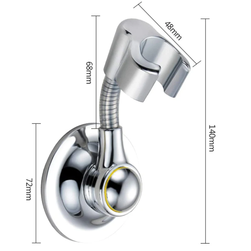 Новый держатель для душевой лейки на присоске, держатель для душа с регулируемой высотой, многонаправленная Съемная стена