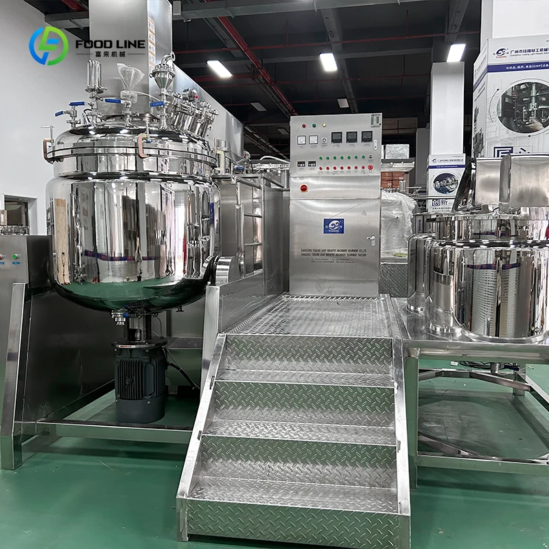 Custom Cosmetic High Speed Vacuum Mixer,Homogenizer for Cream Foundation Facial Cleanser Shampoo Making High Precision