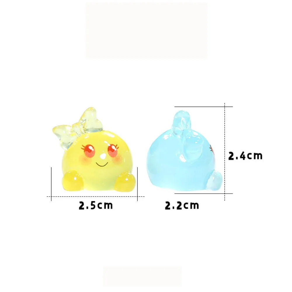 pcs نیا منی برائٹ زیور کارٹون تخلیقی رال لوازمات رنگین DIY مائیکرو لینڈ اسکیپ ڈیکوریشن گڑیا گھر کی سجاوٹ