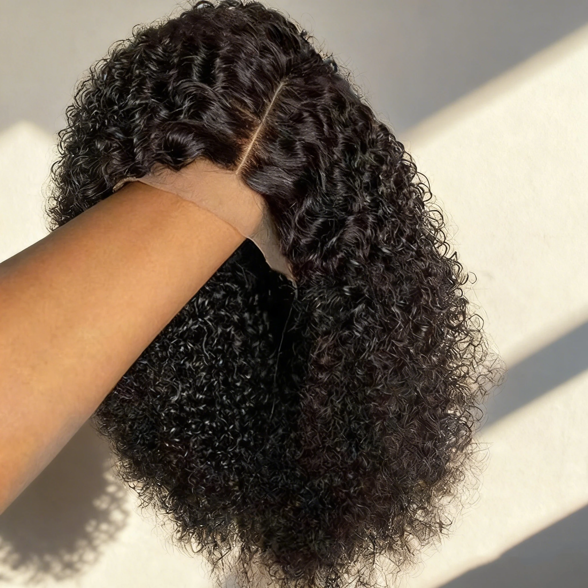 22Inch Synthetic Long Kinky Wave Curly Drawstring Clip in Ponytail Hair Extension High Temperature Fiber Hairpiece for Women product image