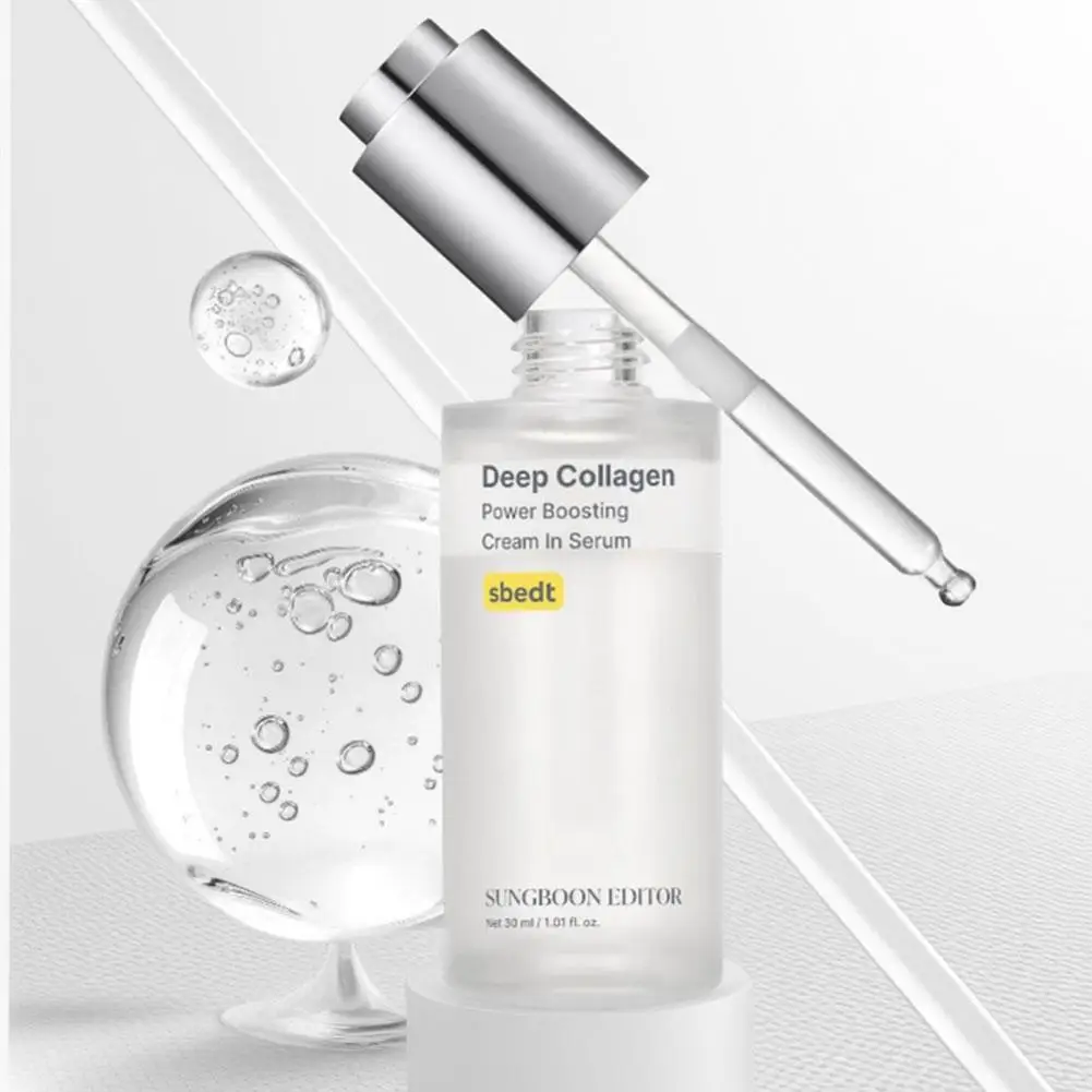 Korean SUNGBOON EDITOR  Deep Collagen Face Plumping Serum Firming Wrinkle Enhance Skin Elasticity Power Boosting Cream In Serum