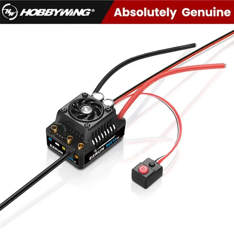 

HOBBYWING EZRUN MAX10 G2 80A 140A Sensored Brushless ESC for 1/10 1/8 RC Remote Control Model Car Buggy Accessories