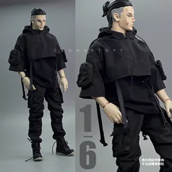CROWDHTOYS 1/6 Soldier Accessories Trend Hooded Functional Vest Cargo Pants Model For 12'' Action Figure Body In Stock
