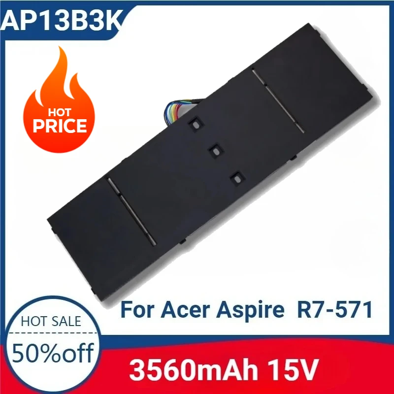 

For AP13B3K 15V 3560mAh High-quality Laptop Replaceable Battery for Acer Aspire R7-571 V5 -472G 473G 573G 572P AP13B8K