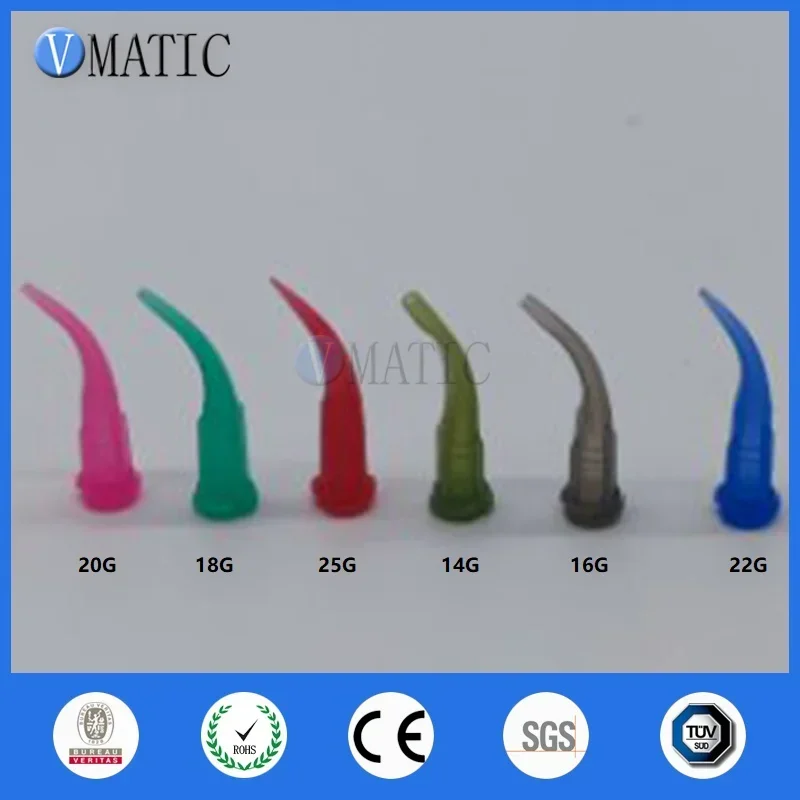 

Free Shipping High Quality 100 Pcs TT Tapered Fluid Glue Adhesive Dispensing Plastic Bent Needle