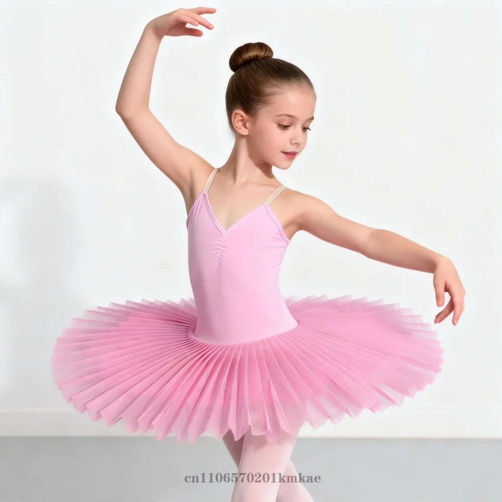 White Pink Ballet Tutu Skirt Swan Lake Ballet Dress Children's Performance Costume Kids Belly Dance Clothing Stage