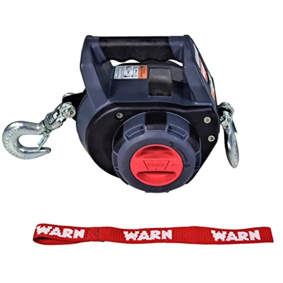 

Drill Winch 750 lb Capacity Portable Drilling Winch with 30 Feet Steel Rope, Fairlead, Hook Corded Electric Drill Powered Pulli