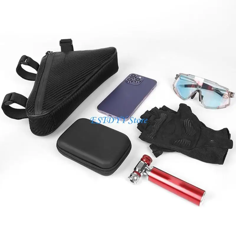 G6DE Waterproofs Bike Triangular Bag Front Saddles Pouches Bicycles Front Top Tube Bag Practical Cycling Triangular Pouches