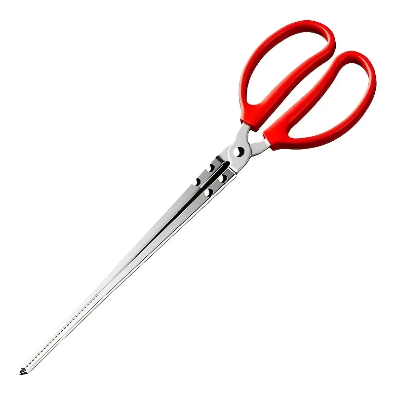 Alicates de acero inoxidable con mango rojo y Clip de dientes antideslizante, adecuados para herramientas de pesca de Anguila de campo de arroz y cangrejo al aire libre