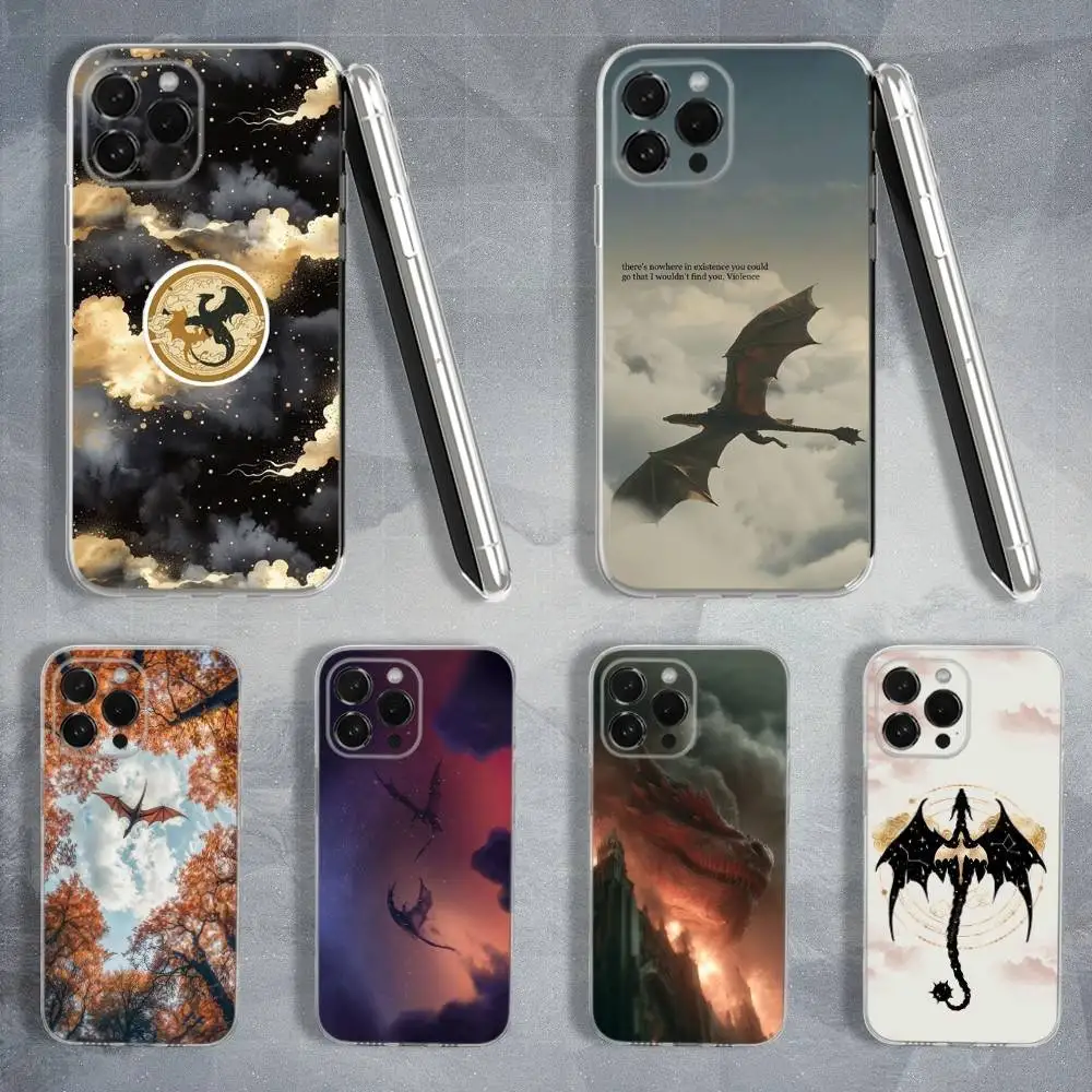 

Hot Novel F-Fourth W-Wing Phone Case For iPhone 16,15,14,13,12,11 Pro,Max,Plus,X,XS,XR,SE,Mini Transparent Soft Cover