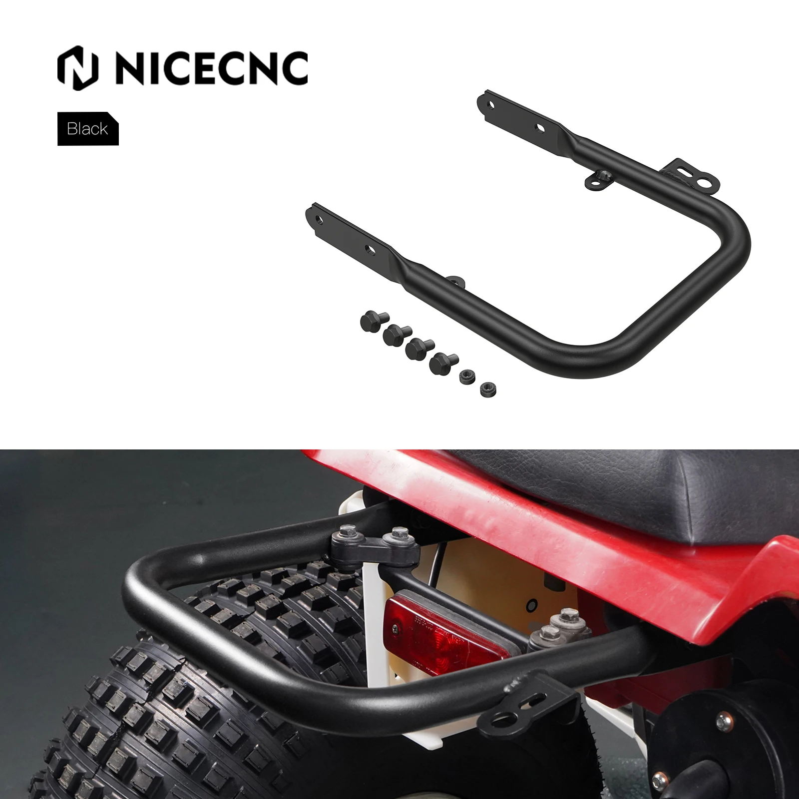 

Задний поручень для Blaster 200 для Yamaha Blaster 200 YFS200 1988-2006 YFS200SE Special Edition 2006, аксессуары для квадроциклов из углеродистой стали