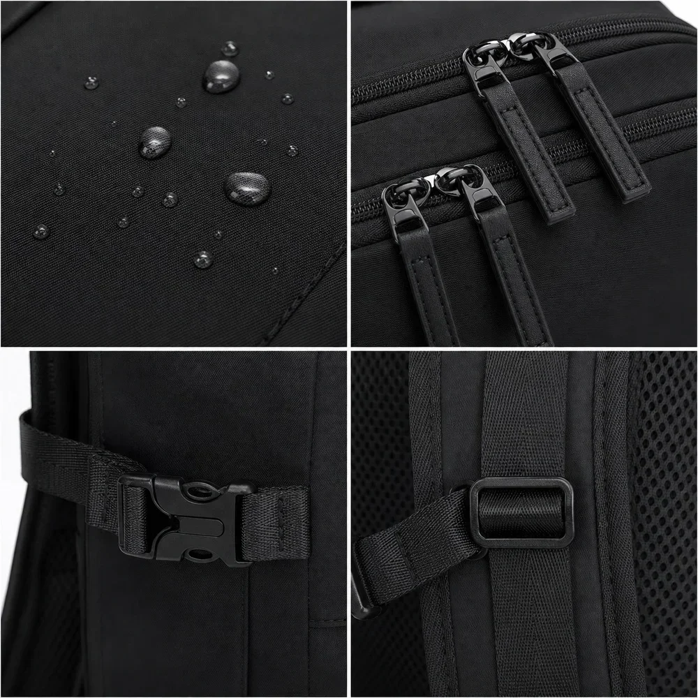 Large Water Resistant Travel Backpack Sports Work Commuting School Daily Carry Multi Compartment Durable Comfortable Daypack view 5