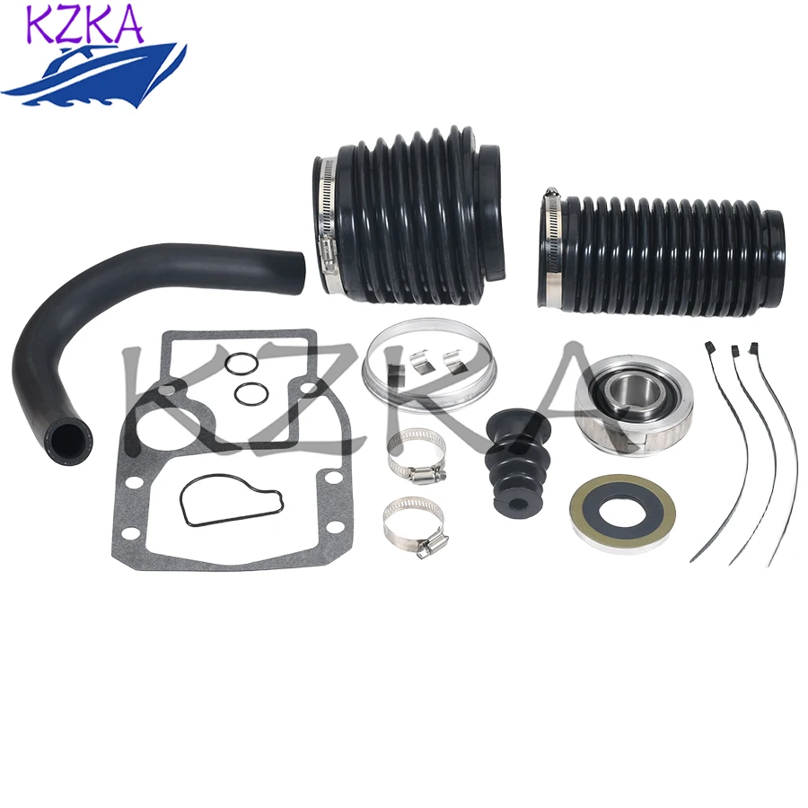 For Volvo Penta SX OMC Cobra Drive Exhaust Bellows Gimbal Bearing Kit 911826 3854127 3841481 3850426 Transom Bellows Kit