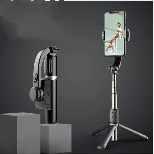 2024 New Anti Shake Selfie Stick Bluetooth Selfie Device Mini Phone Stand Desktop Tripod Gimbal Stabilizer Selfie Stick Tripod