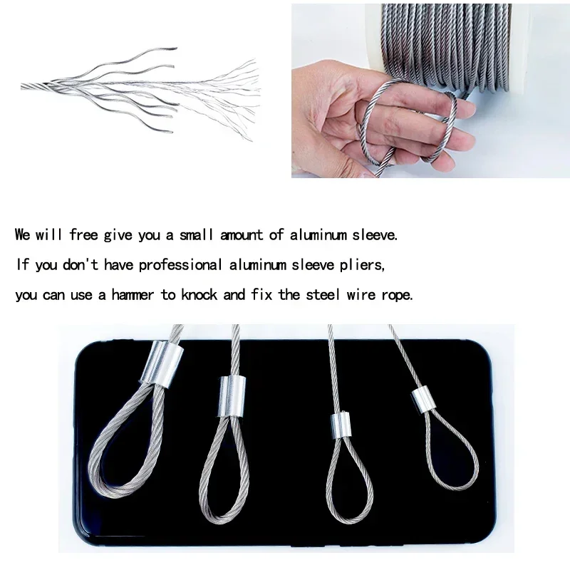 316 Stainless Steel Wire Rope Marine Grade Cable High Nickel Molybdenum Corrosion Resistant Seawater Proof 0.6-4mm