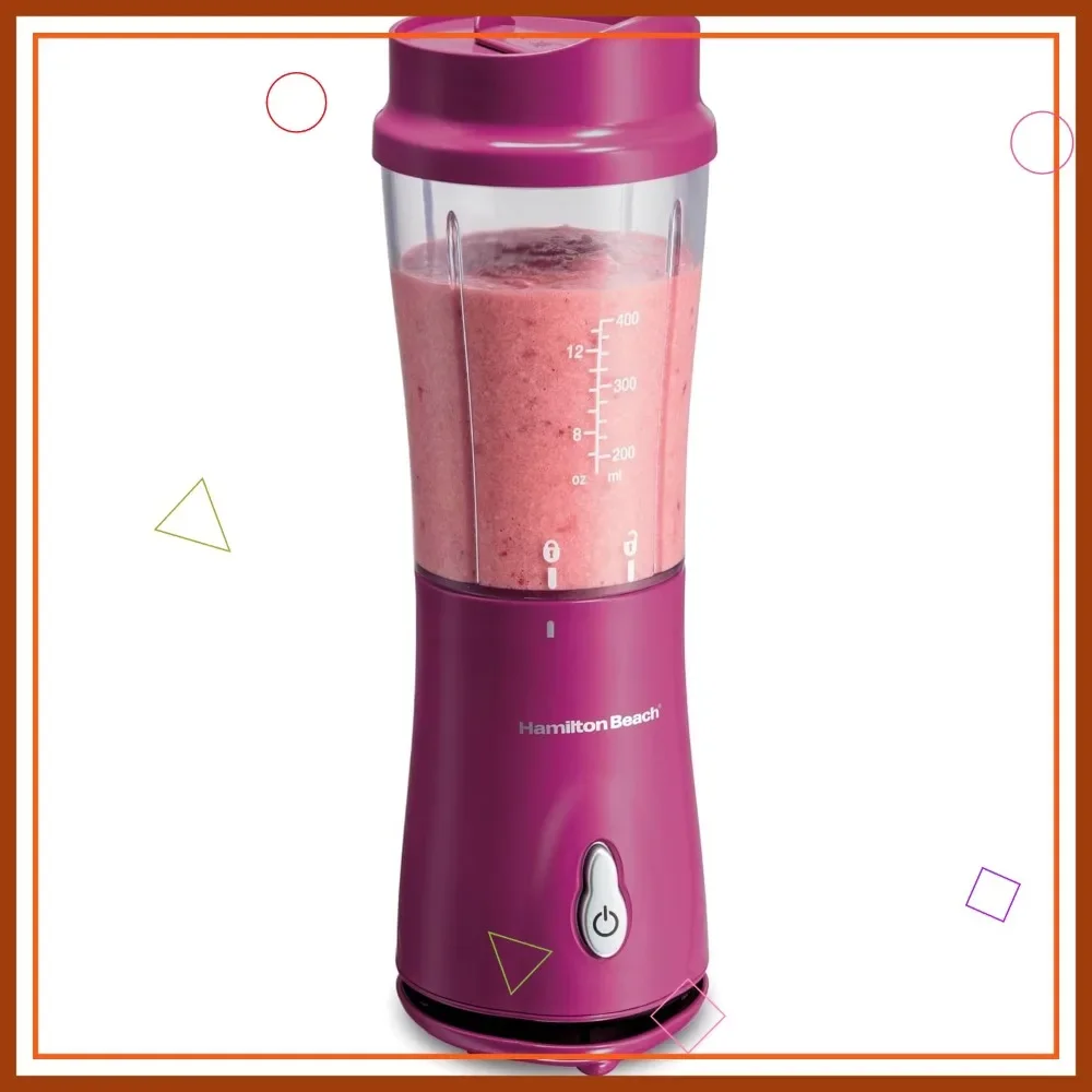 

Портативный блендер для коктейлей и смузи, дорожная чашка без BPA на 14 унций с лезвиями из нержавеющей стали, удобная работа в одно касание