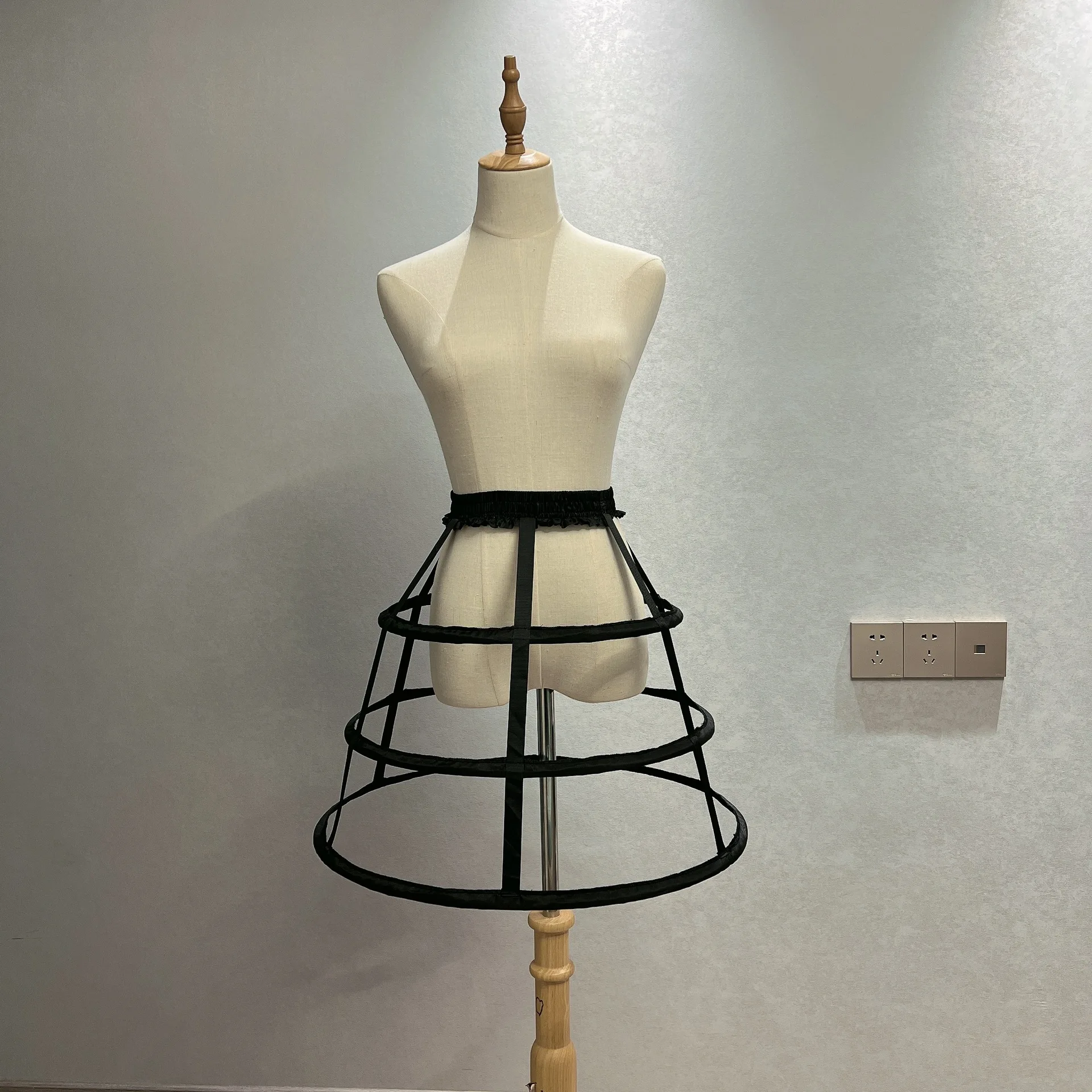 

3 Hoop Cage 3 Hoop Skirt Petticoat Crinoline Underskirt Pannier Skirt Gown Prom Dress Cosplay