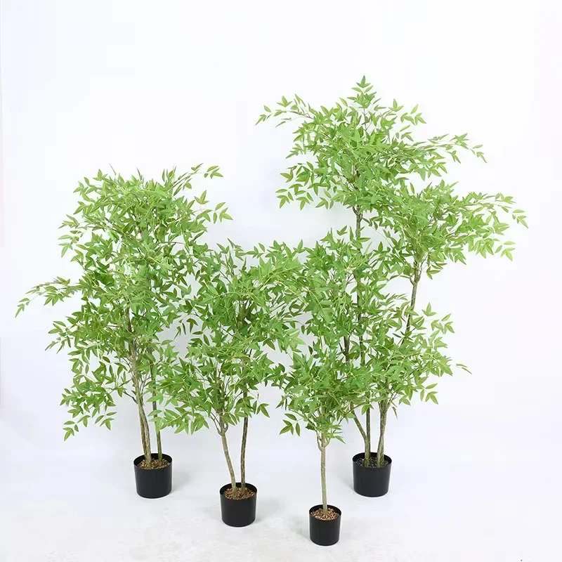 Simulation plant sunflower bird of paradise bamboo landing large green plant
