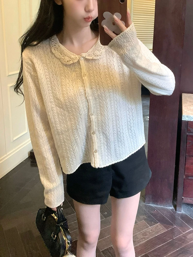 여성용 블라 울 니트 스웨터와 러플 칼라 스커트 세트, 겨울 패션 이너웨어 앙상블