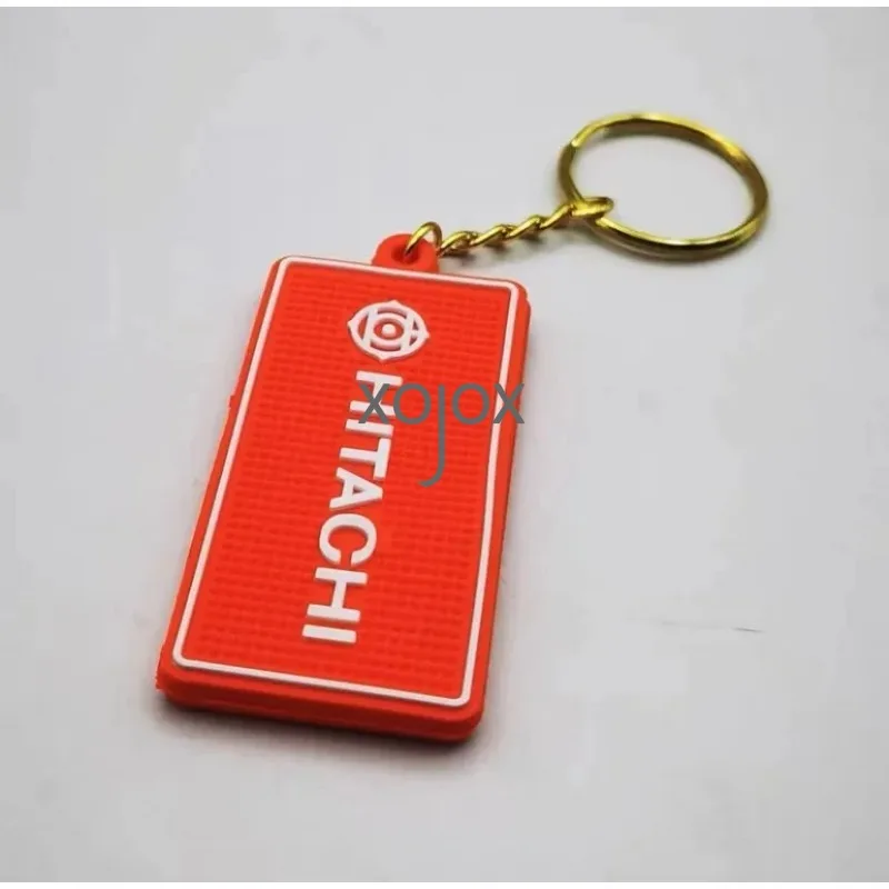 XOJOX 2pcs Grab BU0028 H800 For Hitachi zax ex200 210 60 70 120 Excavator Ignition Key Door Lock key chain F0002