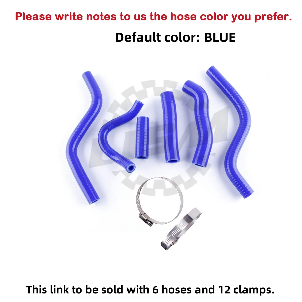 

6PCS 3PLY Silicone Radiator Coolant Hose Kit For 1988-1991 Honda CR250R CR 250 R 2-Stroke 1989 1990 Silicone Tube