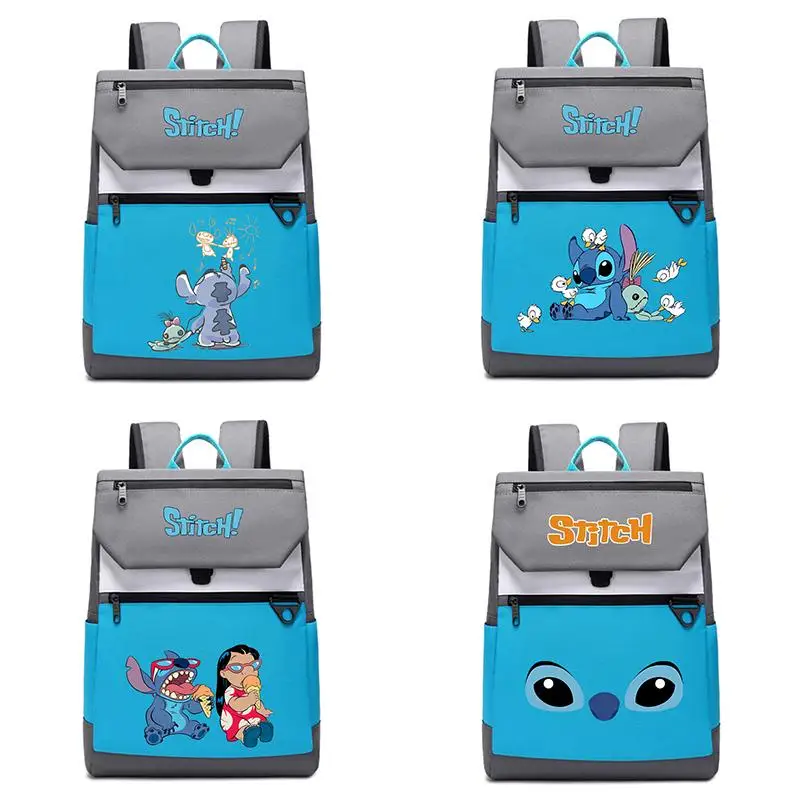 

Kawaii Stitch School Student Backpack Large Capacity Travel Bag Fashion Anime Pointed Bag Trendy Computer Bag Backpack Washable
