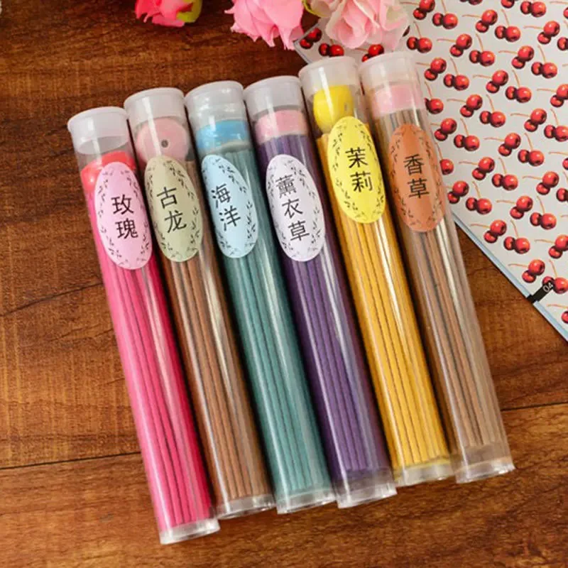 60sticks Thread Incense Lavender Sandalwood Aromatherapy Purifying Air Chinese Style Joss-stick Burning Incense Stick Meditation