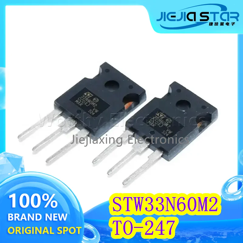 (5/10pieces) STW33N60M2 STW33N60 33N60M2 TO-247 600V 26A N-channel field effect tube MOS new original