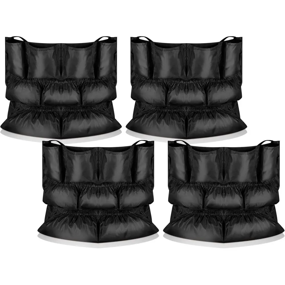 

Набор из 4-х мешков для мусорных баков объемом 32-50 галлонов, держатель для мусорных контейнеров, органайзер для уборочной тележки, черный