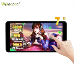 Wisecoco 7 Zoll FHD 1080P Touch tragbarer Monitor IPS Computer externer Bildschirm USB C HDMI Laptop Display für PC MAC Telefon Xbox PS4