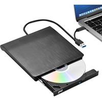 USB 2.0 External DVD Reader USB-A CD Player Burner Lector Recorder Optical Disk Drives For PC Laptop Notebook Computer Windows